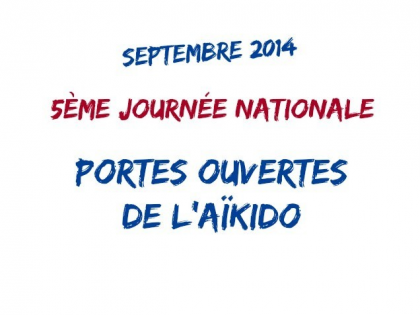 Samedi 20 Septembre 2014 – 5ème journée Nationale – Portes Ouvertes