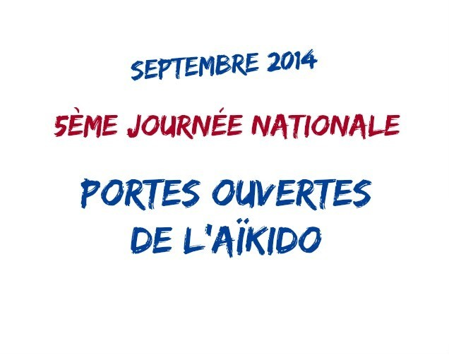 Samedi 20 Septembre 2014 – 5ème journée Nationale – Portes Ouvertes