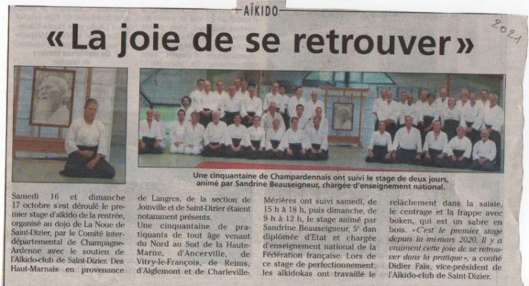 Premier stage de la saison
